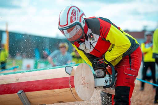 Vorschau Bild von Der amtierende Gesamtweltmeister Mathias Morgenstern (Ö) beim
Kombinationsschnitt.