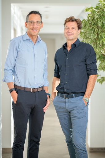  Thomas Zimpfer, Geschäftsführer der B&C-Gruppe, und Christoph
Prinz, Mitgründer von Flightkeys