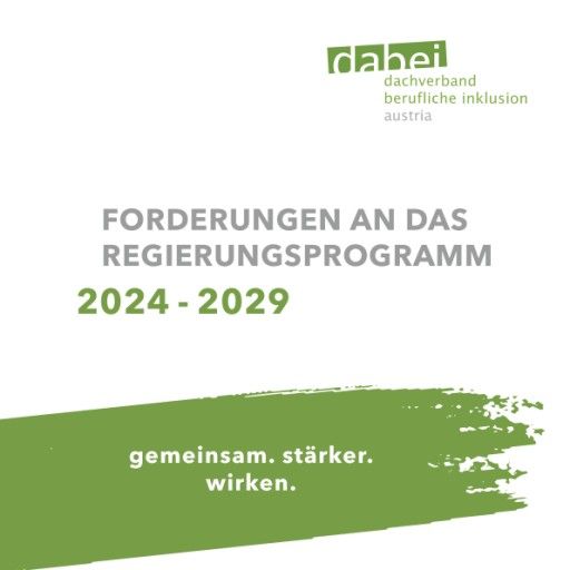Politische Forderungen 2024-2029 dabei-austria