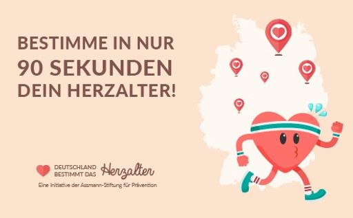  www.herzalter-bestimmen.de / Weiterer Text über ots und
www.presseportal.de/nr/113856 / Die Verwendung dieses Bildes für
redaktionelle Zwecke ist unter Beachtung aller mitgeteilten
Nutzungsbedingungen zulässig und dann auch honorarfrei.
Veröffentlichung ausschließlich mit Bildrechte-Hinweis.