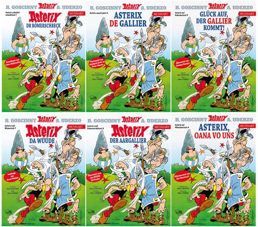 Cover verschiedener Asterix-Mundart-Bände / Weiterer Text über
ots und www.presseportal.de/nr/8146 / Die Verwendung dieses Bildes
für redaktionelle Zwecke ist unter Beachtung aller mitgeteilten
Nutzungsbedingungen zulässig und dann auch honorarfrei.
Veröffentlichung ausschließlich mit Bildrechte-Hinweis.