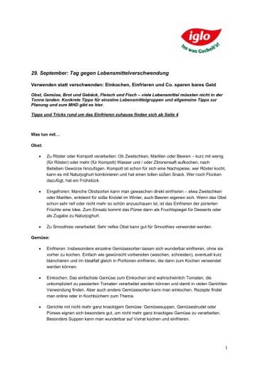 Vorschau Bild von Lebensmittelverschwendung vermeiden: Konkrete Tipps für einzelne Lebensmittelgruppen, allgemeine Tipps zur Planung und zum MHD sowie zum Einfrieren zuhause gibt es hier.