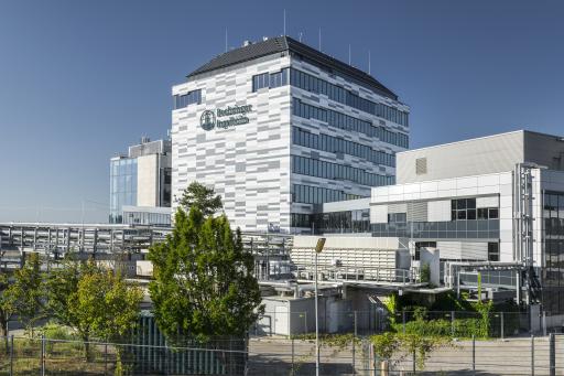 Das neue Angelika-Amon-Krebsforschungsgebäude am Boehringer
Ingelheim Campus Wien Meidling.