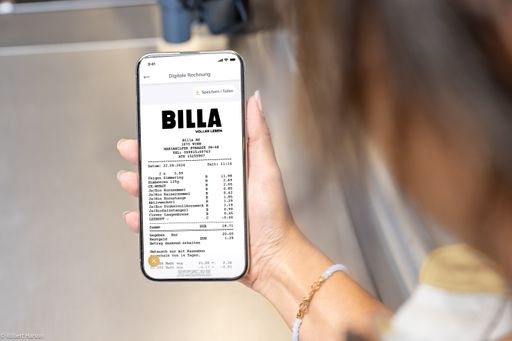 Vorschau Bild von Die digitale Einkaufsrechnung reduziert das Müllaufkommen und
steigert die Serviceleistung für Kund:innen.