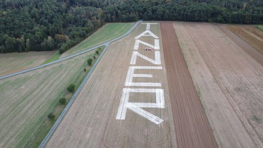Über eine Fläche von drei Fußballfeldern erstreckt sich die
Aktion der NÖ Bauernbundjugend.