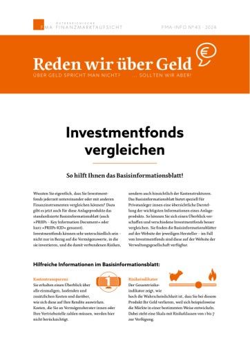 Vorschau Bild von "Reden wir über Geld"-Ausgabe: Investmentfonds vergleichen