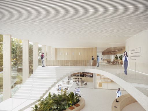 Vorschau Bild von Visualisierung Eingangsbereich Neubau aus dem Siegerprojekt von
Baumschlager Eberle Architekten