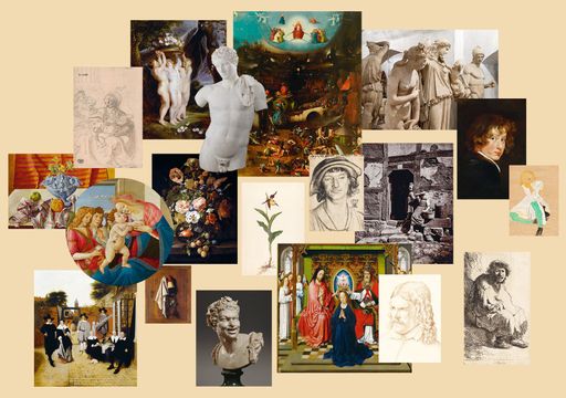  Werke der Kunstsammlungen - Gemäldegalerie, Kupferstichkabinett,
Glyptothek
