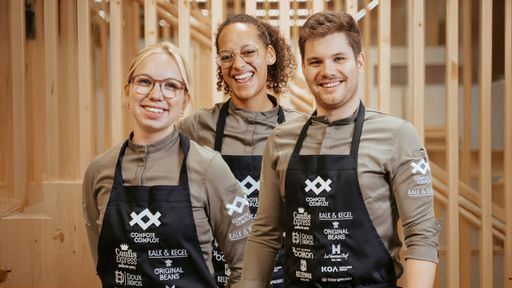  Sie stehen im großen Finale: Luise Grottenthaler, Celestina
Bengui, Benjamin Sellemond.