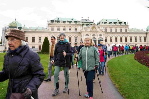 Vorschau Bild von Wenn Bewegung Freude macht – mit dem Herbstwalk 2024 der Wiener
Gesundheitsförderung rund um das Belvedere walken!