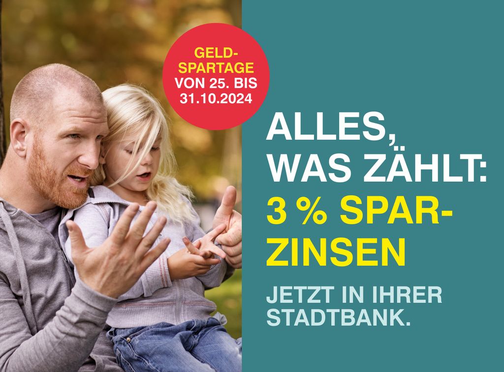 "Raiffeisen Wien. Meine Stadtbank": Geldspartage mit attraktiven Zinsen