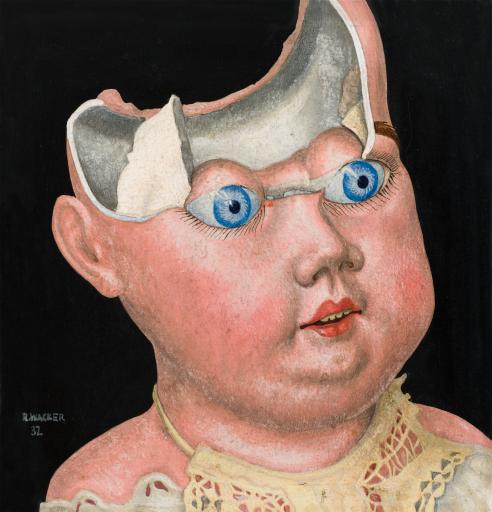 Vorschau Bild von RUDOLF WACKER, Zerbrochener Puppenkopf, 1932 © Privatbesitz
