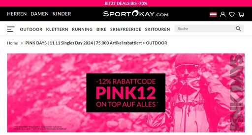 PINK DAYS bei SportOkay.com | Sport Okay GmbH, 11.11.2024