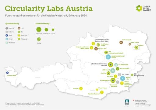 Vorschau Bild von Circularity Labs Austria - Map (Copyright: Green Tech Valley)