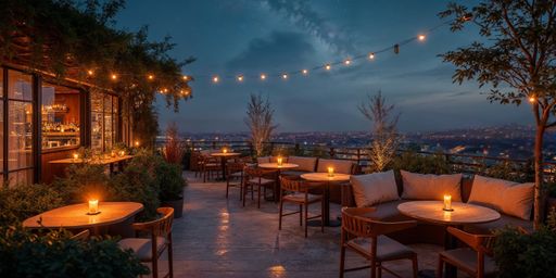 Vorschau Bild von Bar im Vordergrund und der Hintergrund wurde mit einer
Drohnenaufnahme von Simmering versehen.