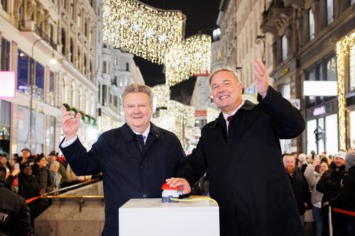 Vienna: Festive Christmas lights for Christmas shopping