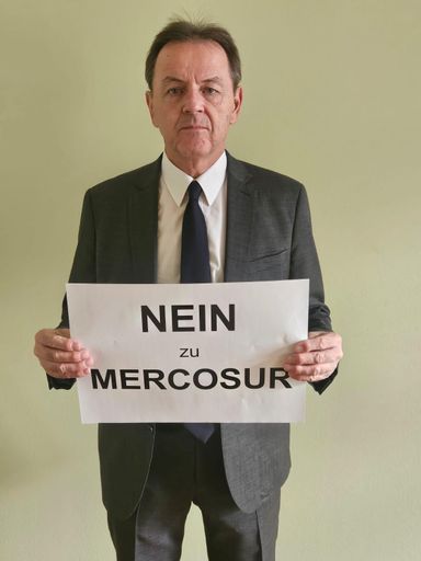 Vorschau Bild von Der erste COPA-Vizepräsident, LK Burgenland-Präsident Niki
Berlakovich, warnt vor den Folgen eines Mercosur-Handelsabkommens
für die europäische Familienlandwirtschaft.