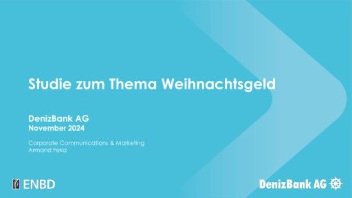 Vorschau Bild von Präsentation Studie zum Weihnachtsgeld 2024 DenizBank AG und Integral Meinungsforschung
