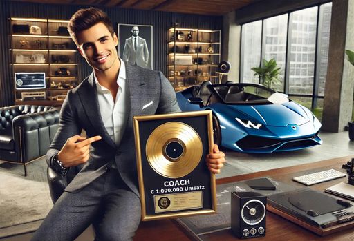 Bei selbst erstellten Fake Awards sind gerahmte Goldene
Schallplatten mit Hinweisen auf Rekordumsätze besonders beliebt.
Dieses Bild wurde für Veranschaulichungszwecke mit der KI von
ChatGPT erstellt.