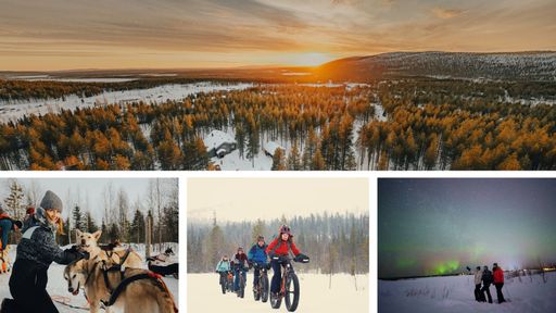 Snow adventures in the great outdoors of Lapland