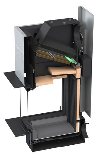 Vorschau Bild von Die patentierte Feuerraumgeometrie "green" ist das Herzstück der
Kaminserie. Sie sorgt für eine effiziente und saubere Verbrennung. /
Weiterer Text über ots und www.presseportal.de/nr/172782 / Die
Verwendung dieses Bildes für redaktionelle Zwecke ist unter
Beachtung aller mitgeteilten Nutzungsbedingungen zulässig und dann
auch honorarfrei. Veröffentlichung ausschließlich mit
Bildrechte-Hinweis.