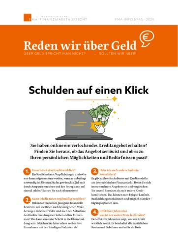 Vorschau Bild von Reden wir über Geld - „Schulden auf einen Klick"