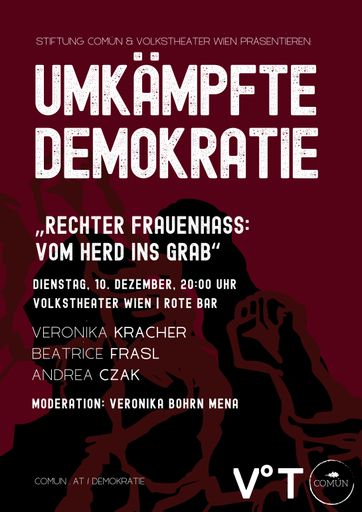 From the hearth to the grave”, December 10th, 8 p.m. in the Volkstheater