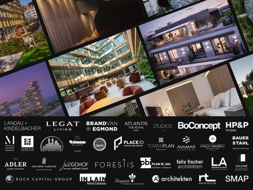 Ein Auszug von Bildern der Real Estate & Architecture Award
Gewinner 2024, von links nach rechts M-Quartier München, Hotel
Chalet Mirabell, Atlantis The Royal Dubai, Rock Capital Group HEADS,
Legat Living Max Höfe, Ritz Carlton Maldives/©Paul Thuysbaert
Photography, Studio5 Interior Design/©Lydia Bauer, Hotel Chalet
Mirabell. Bei den Logos sind vertreten: Landau + Kindelbacher, Legat
Living, Brand van Egmond, Atlantis The Royal Dubai, Studio5 Interior
Design, BoConcept, HP&P Gruppe, M-Quartier München, Ulreich
Bauträger, Metropolian Liegenschaften, Rohmann Bau Gruppe, mediraum
design, PLACE ID, Towerplan Architektur, AVAMAR Scharmützelsee,
Hotel Chalet Mirabell, Bauer Stahl Architektur, ADLER Historic
Guesthouse, The Ritz Carlton Maldives, 5 Sterne Wellnesshotel
Jagdhof, FORESTIS, pbi Architekten, Felix Fischer Architekten, L.A
Immobilien Invest, Rita Szabo Architektur und Innenarchitektur, Rock
Capital Group, In Lain Hotel Cadonau, Insignis Luxury Real Estate
Group, A3 architekten, RT Architektur und SMAP Architektur. /
Weiterer Text über ots und www.presseportal.de/nr/177581 / Die
Verwendung dieses Bildes für redaktionelle Zwecke ist unter
Beachtung aller mitgeteilten Nutzungsbedingungen zulässig und dann
auch honorarfrei. Veröffentlichung ausschließlich mit
Bildrechte-Hinweis.