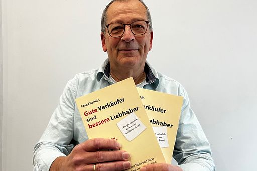 Vorschau Bild von Frank Renkin legt mit „Gute Verkäufer sind bessere Liebhaber“
unterhaltsamen Vertriebs-Ratgeber vor