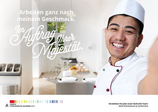 Vorschau Bild von Sujet Kulinarik Thema: Arbeiten ganz nach meinem Geschmack. Im
Auftrag Ihrer Majestät.