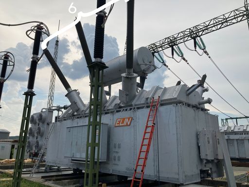 Giant transformer in operation in the APG substation in southern Burgenland