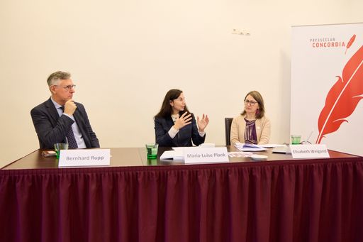 https://www.apa-fotoservice.at/galerie/38967 Pro Rare Austria
Pressegespräch: „Rechte der Patient:innenvertretung im
Gesundheitswesen“ / Im Bild v.l.n.r.: Hon. Prof. (FH) Dr. Bernhard
Rupp, MBA, Leiter der Abteilung Gesundheitspolitik, Kammer für
Arbeiter und Angestellte für Niederösterreich, RA Dr.in Maria-Luise
Plank, Rechtsanwältin, spezialisiert auf Pharma- und
Gesundheitsrecht, Mag.a Elisabeth Weigand, MBA, Geschäftsführerin
Pro Rare Austria