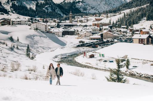 Vorschau Bild von Winterwandern im Dorf von Lech