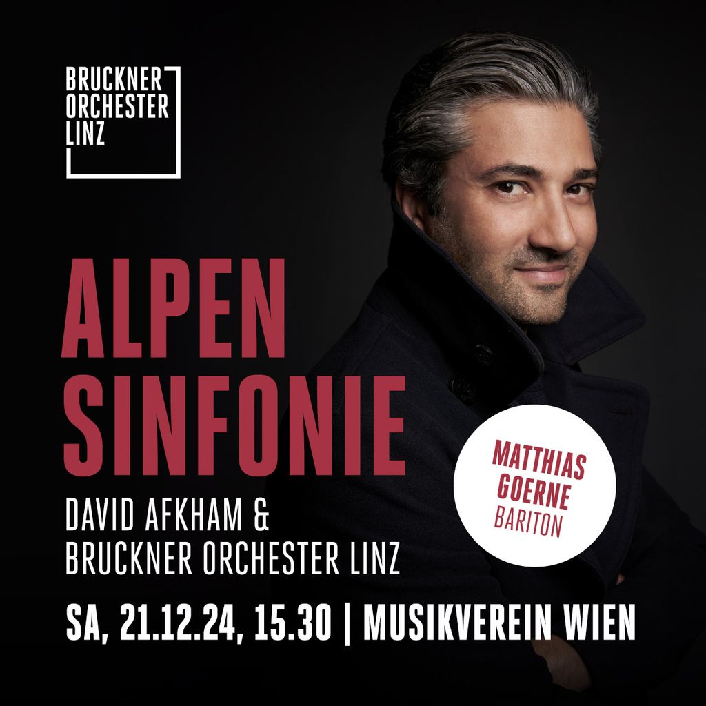 David Afkham and the Bruckner Orchestra Linz with “Alpine Symphony” at the Musikverein Vienna