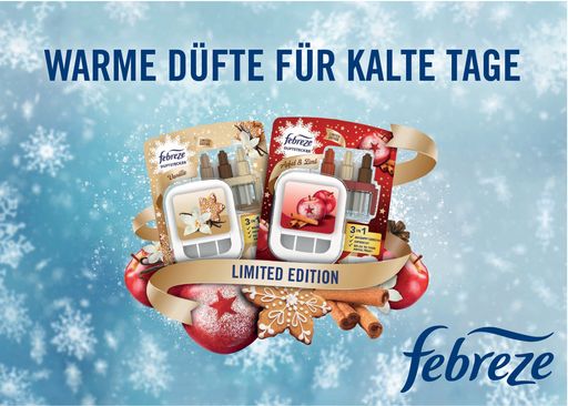  Febreze Winterdüfte / Weiterer Text über ots und
www.presseportal.de/nr/13483 / Die Verwendung dieses Bildes für
redaktionelle Zwecke ist unter Beachtung aller mitgeteilten
Nutzungsbedingungen zulässig und dann auch honorarfrei.
Veröffentlichung ausschließlich mit Bildrechte-Hinweis.