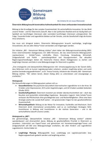  BID - Gemeinsam Bildung stärken Hintergrundinformation