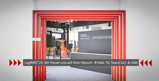 Vorschau Bild von Toyota Material Handling präsentiert auf der diesjährigen LogiMAT
in Halle 10 eine breite Palette neuer Produkte, von Flurförderzeugen
über automatisierte Systeme bis hin zu innovativen Technologien.