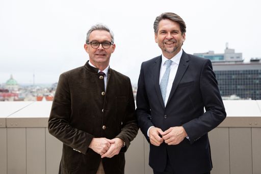 v.l.n.r. Obmann-Stellvertreter Franz Waldenberger und SVS-Obmann
Peter Lehner