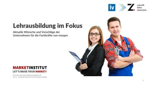 Vorschau Bild von Ergebnisse der Studie "Lehrausbildung im Fokus"