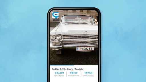 Vorschau Bild von 1964er Cadillac DeVille Convertible aus dem Vorbesitz von
Rainhard Fendrich wird auf willhaben angeboten