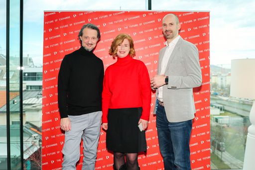 Vorschau Bild von Die P19 Initiator:innen Max Jürschik, Birgit Kraft-Kinz und
Martin Sprengseis-Kogler (v.l.n.r.).