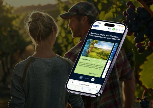 Kwizda Xperience (KX) bietet Landwirten und Winzern vier digitale
Microservices für gesunde Pflanzen.