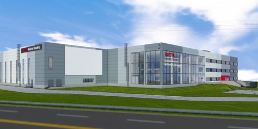 Vorschau Bild von Das neue Gebäude der Toyota Material Handling Austria
Firmenzentrale entsteht inmitten von Österreichs größtem
Gewerbegebiet im VGP Park Laxenburg.