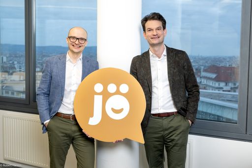 Vorschau Bild von Die beiden jö-Geschäftsführer Nikolai Scheurecker (links im Bild)
und Johannes Greller (rechts im Bild).