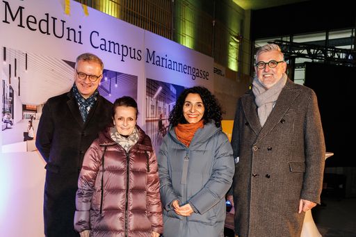 Large construction project MedUni Campus Mariannengasse reaches the same roof