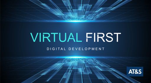 AT&S-Kampagnenlogo "Virtual First"