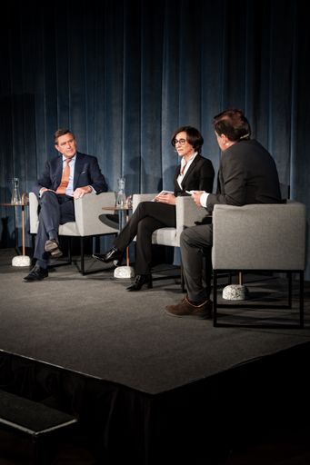 Vorschau Bild von Rund 180 Gäste kamen zur Podiumsdiskussion mit Werner Kraus,
Peter Hanke und Doris Pulker-Rohrhofer.