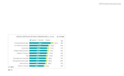 Vorschau Bild von Gehaltsstruktur nach Branchen, Copyright: GPM Deutsche Gesellschaft für Projektmanagement e. V., Nürnberg/Wiesbaden