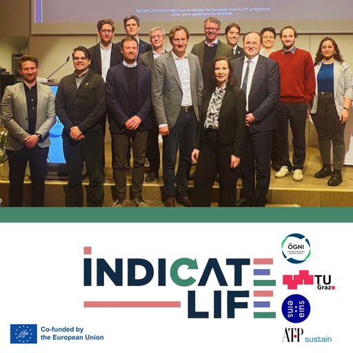  Auf dem Foto sehen Sie die Vortragenden und Panel
Teilnehmer:innen vom INDICATE LIFE Kick off Event.