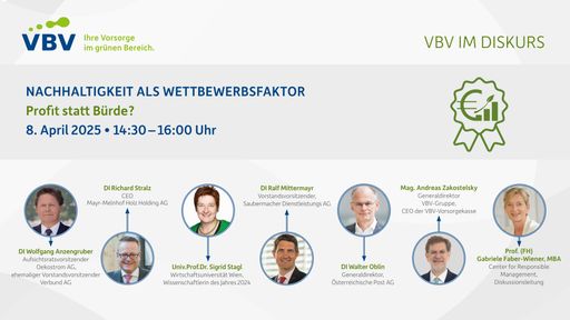  Diskurs Teilnehmer:innen bei VBV im Diskurs am 8. April 2025